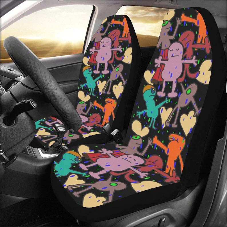 

Universal Car Seat Covers ,Grafitti Car Seat Covers, Funky Dark Front Seat Covers, Car Seat Potecror