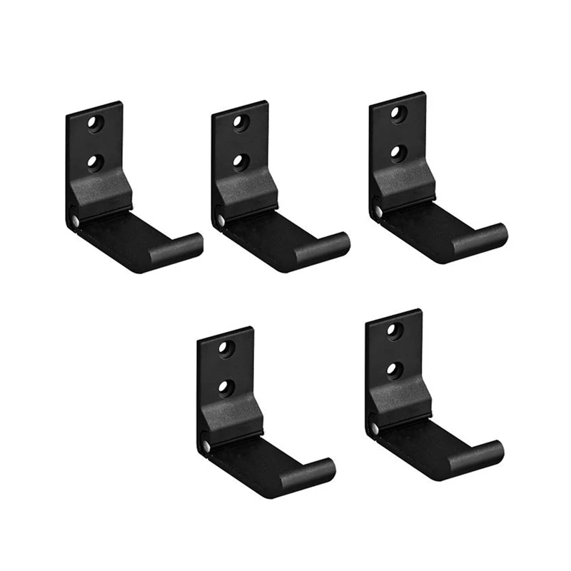 

Promotion! 5 PCS Foldable Hooks Wall Mounted Coat Hooks Hat Rack With Mounting Screws For Coat Scarf Bag Towel Hat