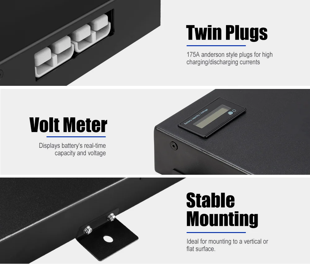 Ультратонкая литиевая батарея глубокого цикла 12 В 100 Ач 200 Slimline Lifepo4