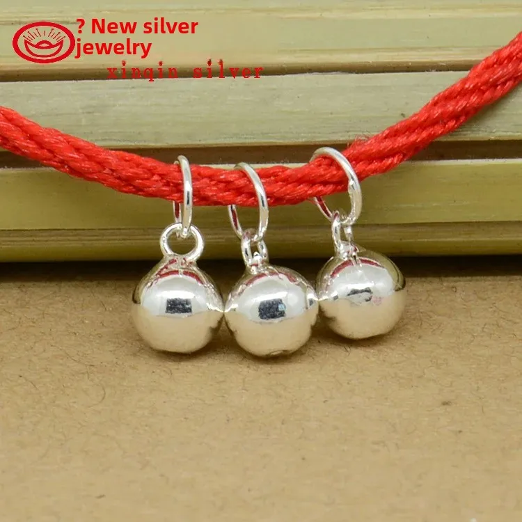 Оптовая продажа аксессуары из чистого серебра 990 пробы цельный круглый кулон