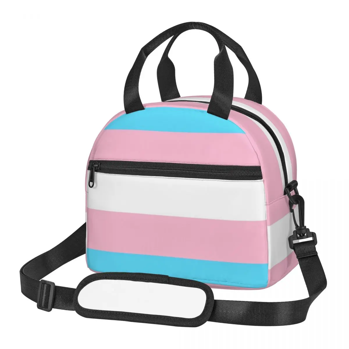

Thermal Lunch Box Bag for Kids Transgender Flag Food Storage Container Travel Picnic Bento Bag