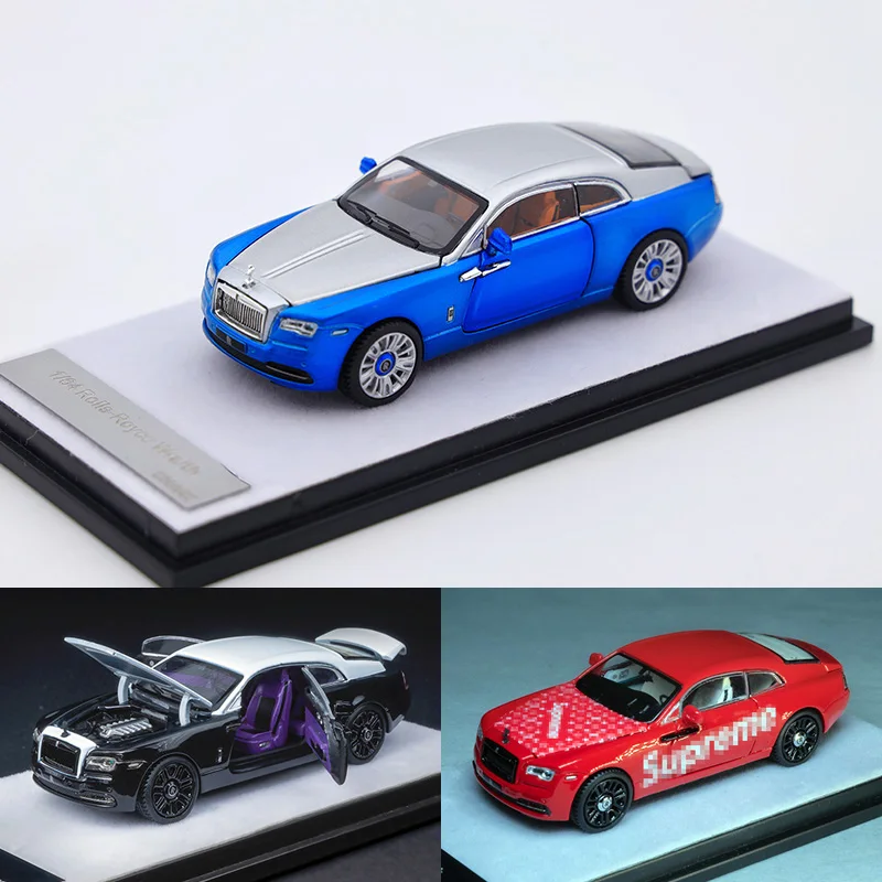 

LJM Limited Full Open 1:64 Rolls-Royce Wraith Phantom RR Alloy Simulation Car Model Collection Ornament Gift