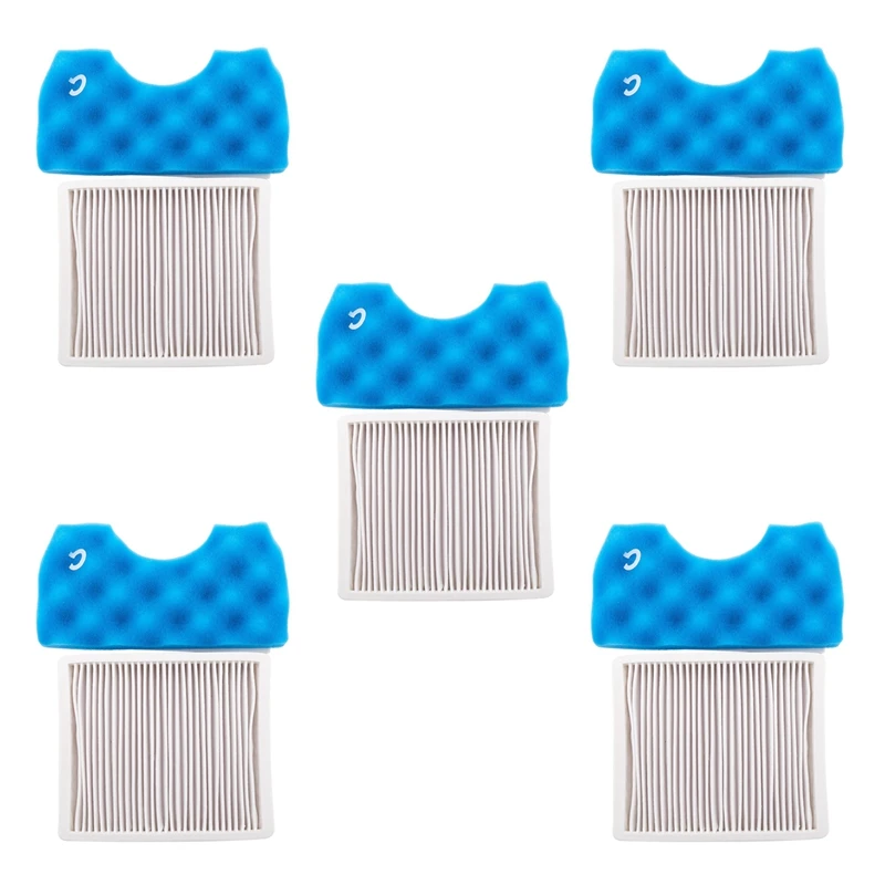 

New 5Pcs Dust Filter H11 HEPA Filter + 5Set Blue Hepa Filters For Samsung SC4300 SC4470 VC-B710W. Vacuum Cleaner Parts