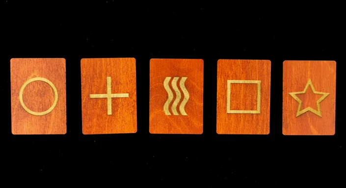 Деревянные карты для предсказаний ESP от Joker Magic-Волшебные трюки