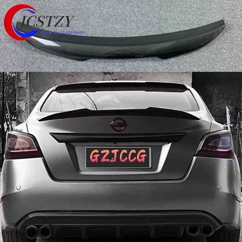 Фото Для Nissan Teana Altima 2013-2015: Высококачественный карбоновый спойлер, заднее антикрыло, диффузор на крышку багажника №2