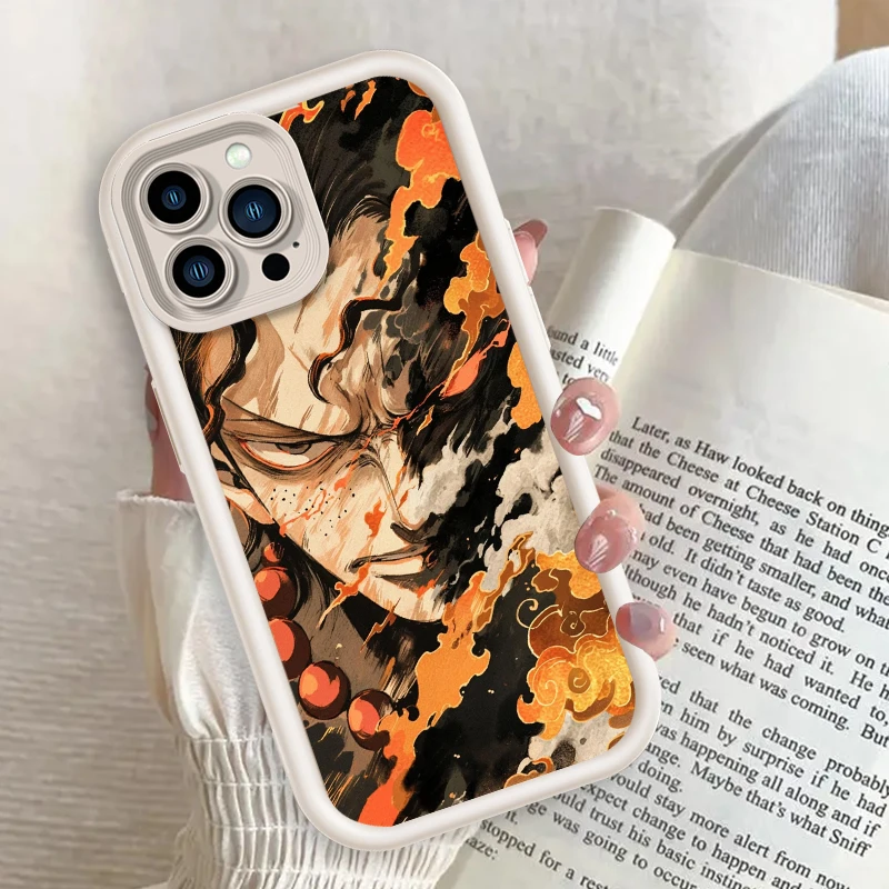 Trend Zoro One Piece Luffys Art Hot для Apple iPhone 16 15 14 13 12 11 XR XS X Pro Max Plus Eye Ladder Чехол телефона Мягкий