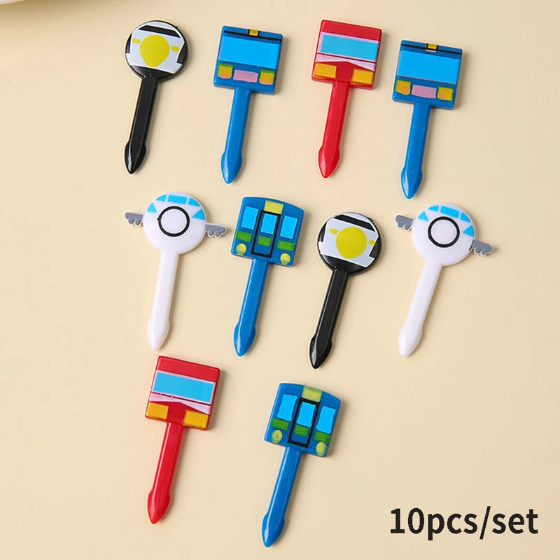 

10Pc Cute Animal Farm Cartoon Food Picks Children Snack Cake Dessert Food Fruit Forks Lunch Bento Accessories Party Decorate