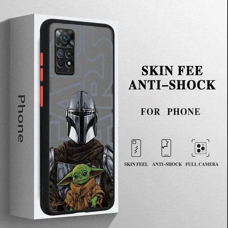 Чехол с принтом звездных мандалорианов W-Wars для Xiaomi Redmi Note 11 Pro 12 5G 9 13 9S 9T 10 10S 13S 12S plus