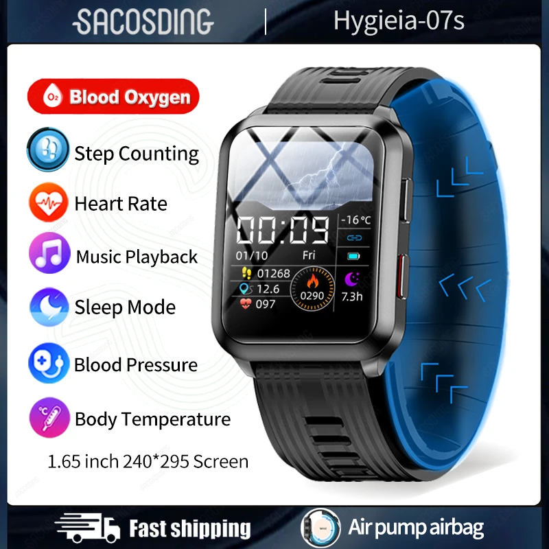 

2023 New Inflammable Strap Accurately Measure Heart Rate Blood Pressure Blood oxygen Smart Watch Men Waterproof Sport SmartWatch