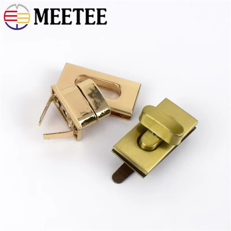 Meetee 2/5 шт 35х17мм металлический замок застежка прямоугольные поворотные замки