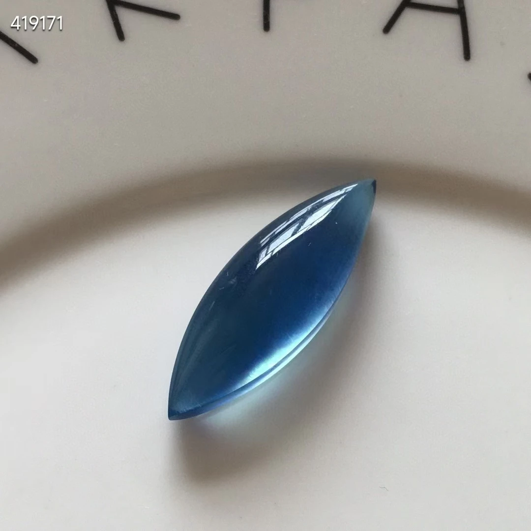 

Natural Blue Aquamarine Oval Pendant Aquamarine Brazil 36.3x12.2x9mm Jewelry Women Fashion Stone Jewelry Necklace AAAAA
