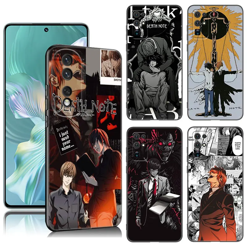 Чехол для телефона с рисунком из аниме Death Note, черный силиконовый чехол для Honor Magic 4, 20, 50, 70 Lite, 60, SE, 30, 80, 90 Pro Plus, 20E, 20i, 30i, 20S, 30S