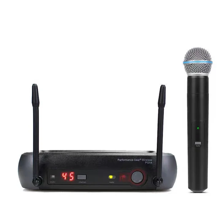 Фото PGX4 BETA58 UHF Беспроводной микрофон Кардиоидный портативный вокальный сценический студийный микрофон PGX24 BETA58A №3