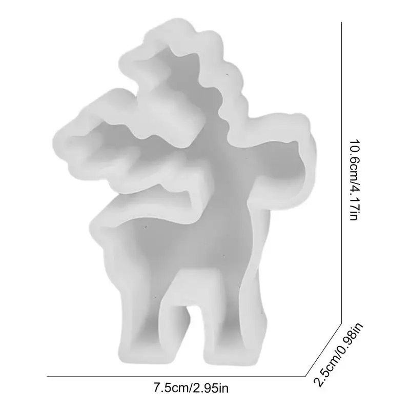 Рождественский лось силиконовая форма для свечей ручная работа ремесло из смолы