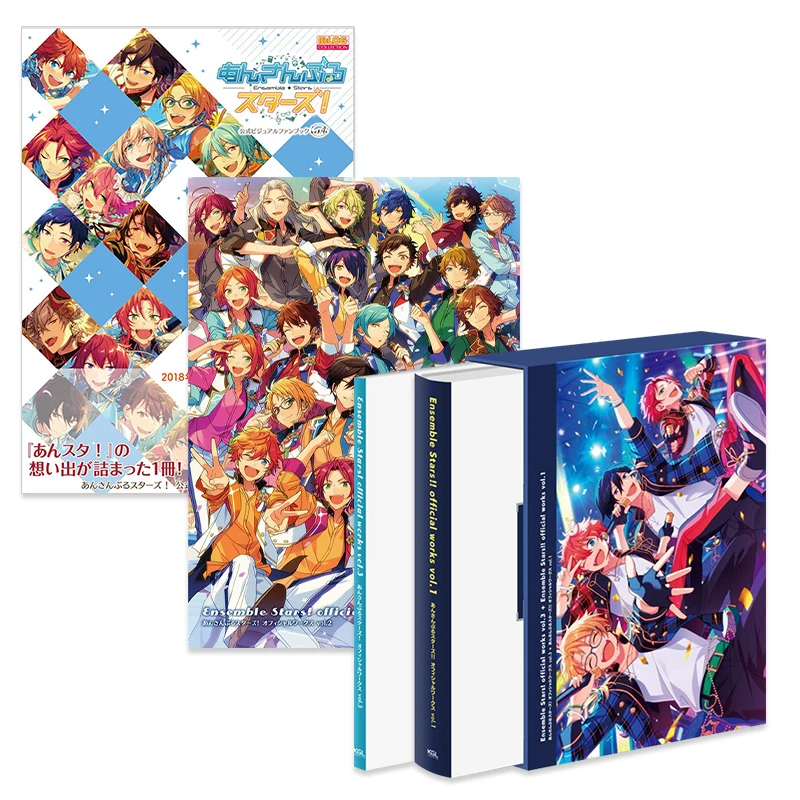 

Pre-sale 4Pieces/Lot Anime Ensemble Stars 1 Vol 2.3.4 And Ensemble Stars 2 Vol.1 あんさんぶるスターズ! Game Official Game Formula Books