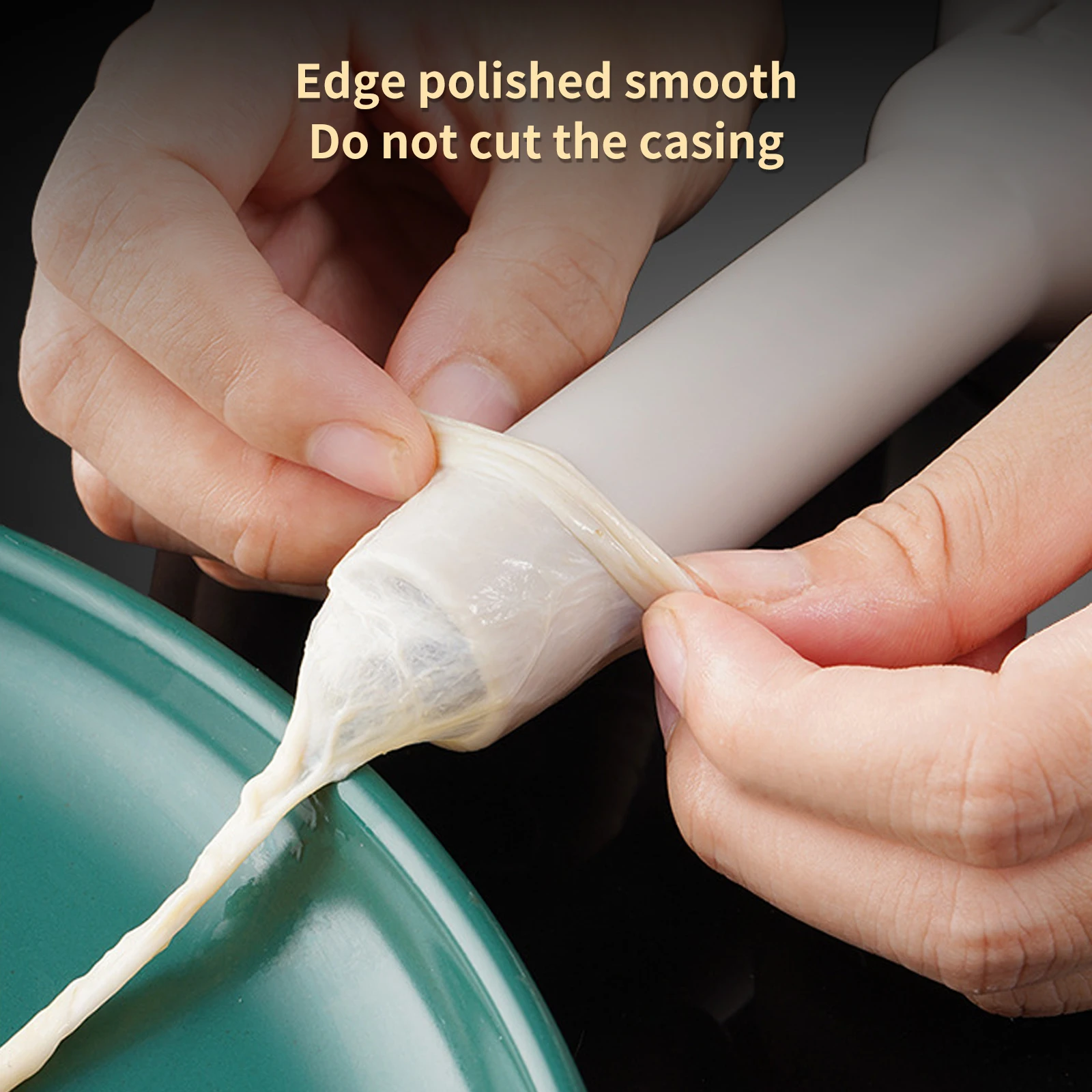 Колбасный шприц из нержавеющей стали горизонтальная колбасница кухонный