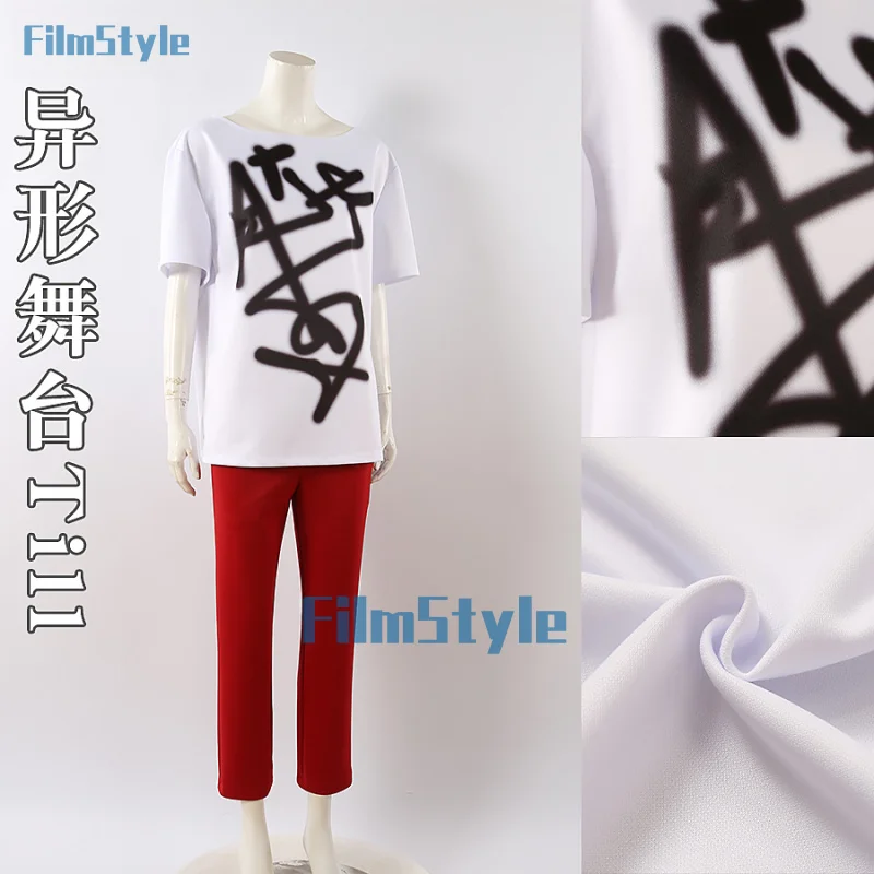 Аниме Alien Stage Till Косплей Костюм Wig Футболка Брюки Женщины Мужчины Вечерние