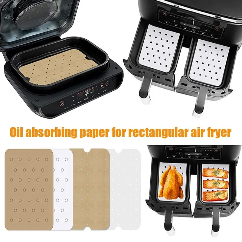 

Paper Air Baking Fryer Mat Ninja Grill Disposable Paper Accessorie For Fryer Fryer For Paper Air Manga Air Non-stick Liner Grill