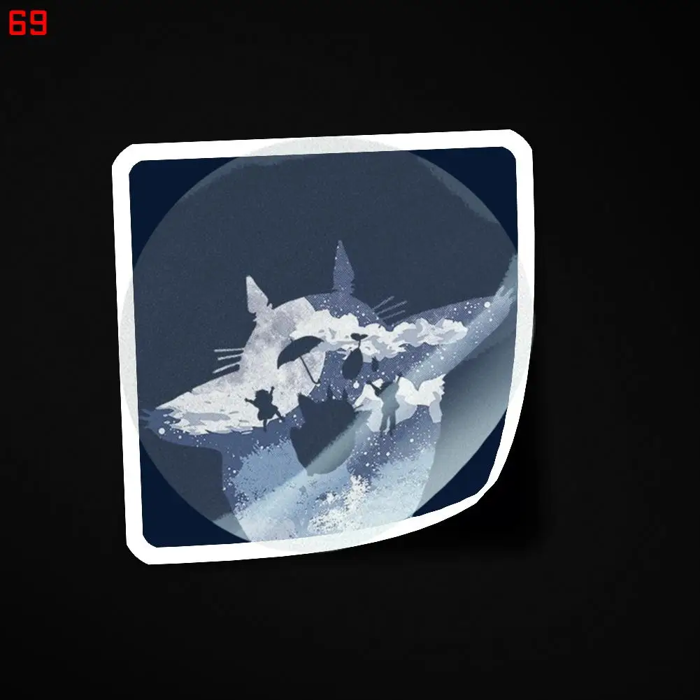 

Наклейка TOTORO 00069 для ноутбука, декор для спальни, автомобиля, милый мультяшный модный чемодан для общественных мест