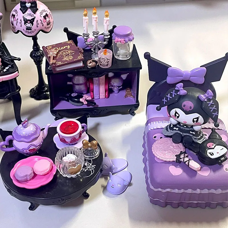 Фото Коллекционная миниатюрная фигурка Rement Sanrio: Оригинальная серия, милые аниме-куклы, игрушки-антистресс, подарок (слепая коробка) №1