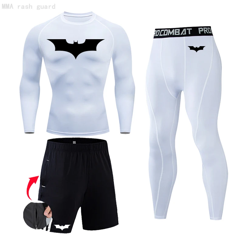 Compression Sportswear Men's Thermal Underwear Winter Warm Base Layer Fitness MMA Compression Tights Jogging Sport Track suit
