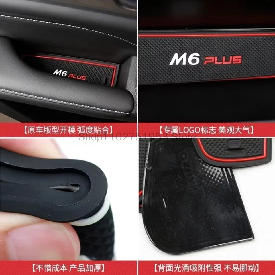Для haval M6 plus резиновый коврик дверная канавка для 2022 2023 противоскользящая подушка