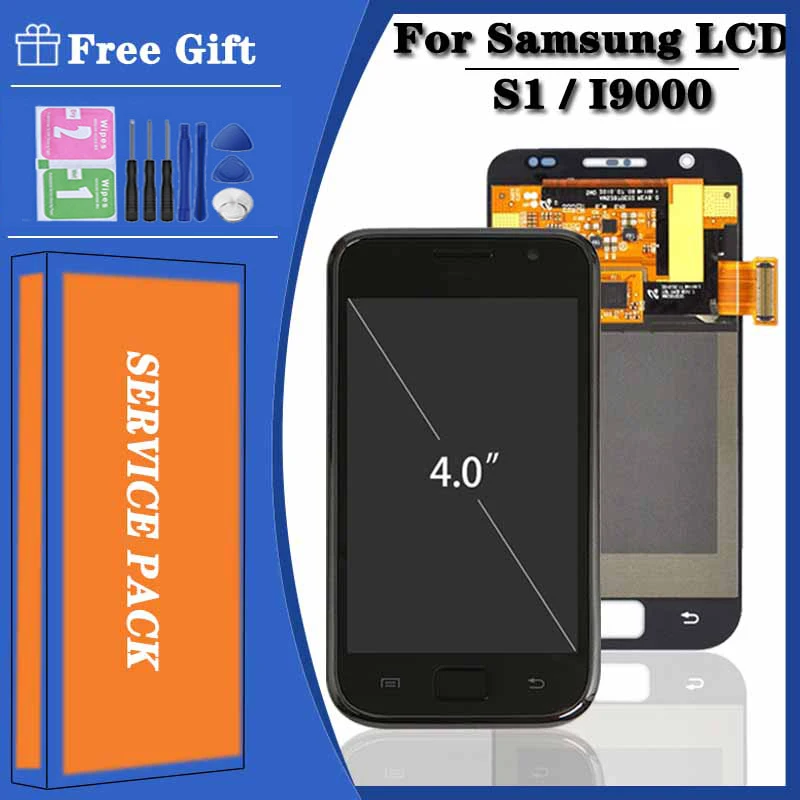

4.0" Sinbeda Super AMOLED For Samsung Galaxy S1 I9000 LCD Display Touch Screen Digitizer Assembly for Samsung S1 LCD
