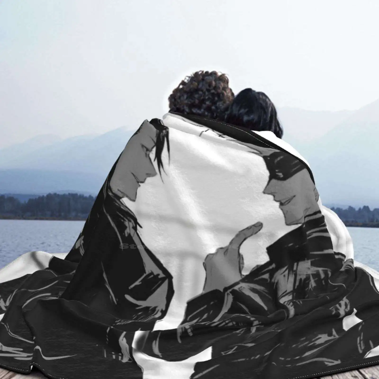 Домашнее фланелевое одеяло Gojo &amp Geto Black N White лидер продаж домашнее Satoru Jjk Getou Gojou