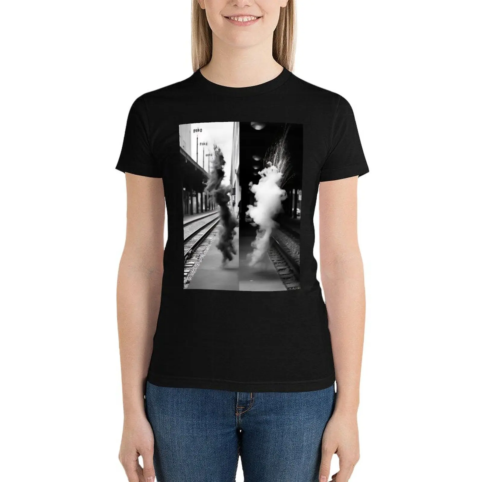 Винтажные белые футболки для женщин явление против существования