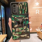 Камуфляжный чехол с кольцом для защиты объектива камеры для Xiaomi POCO X3 Pro 11T F3 Redmi Note 10 Pro 5G 10S, противоударный чехол с держателем