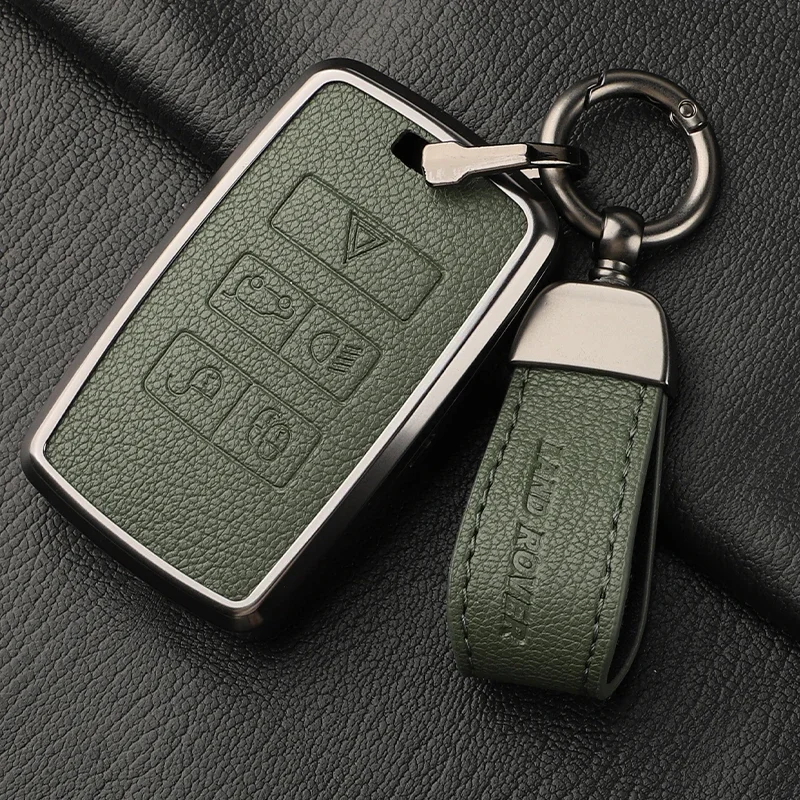

Для 2025 года Land Rover Range Rover Sport Evoque Freelander Protector Бесключевой аксессуар Легкосплавная кожа Автомобильный пульт дистанционного управления Чехол для ключа
