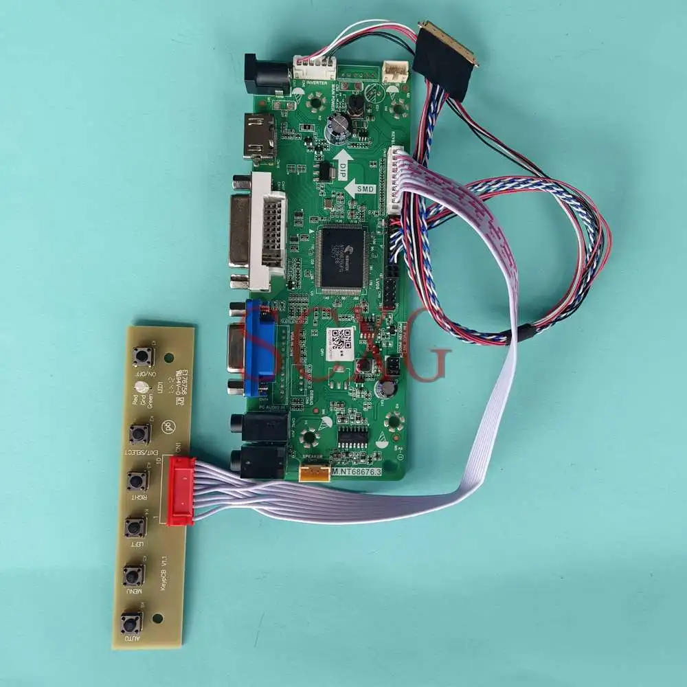 

Kit Fit LP173WD1-TLA1 60Hz 17.3" 1600*900 HDMI-Compatible DVI VGA LVDS 40 Pins Notebook Panel LCD Matrix Controller Drive Board