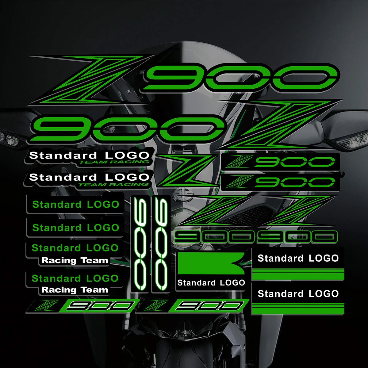 

Светоотражающие наклейки на мотоцикл Kawasaki, наклейки с логотипом на бак Kawasaki Z900 2019 2020 2021 2022 2023