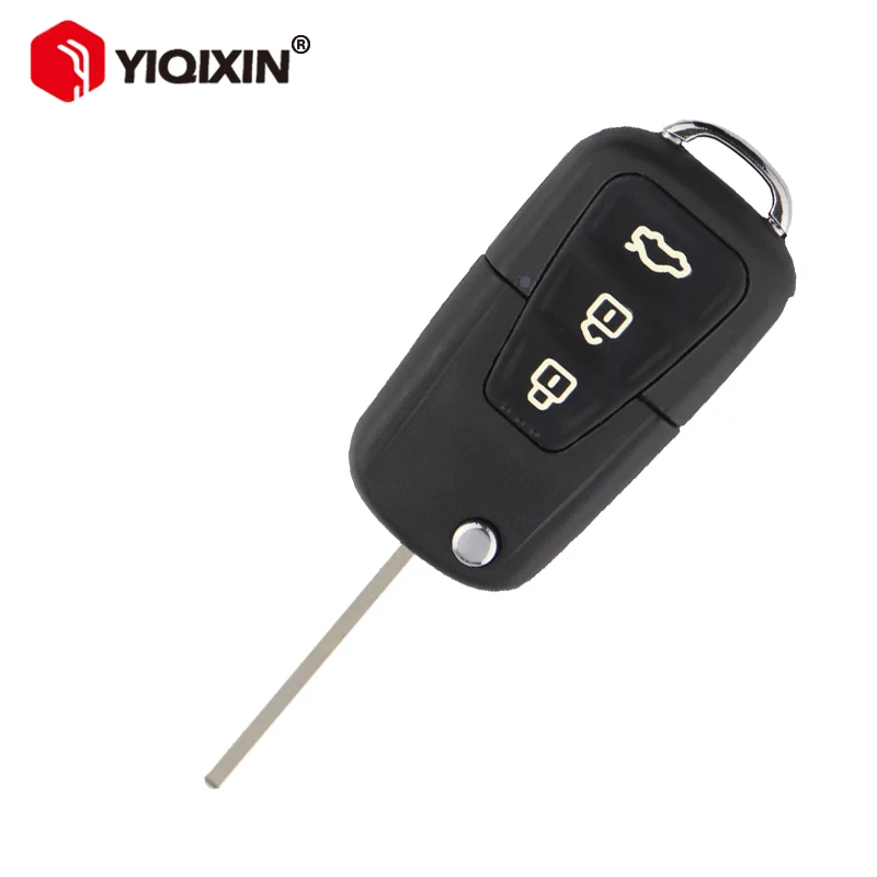 

YIQIXIN 3 Buttons Flip Folding Car Key Shell For Lifan X60 X50 Replacement Remote Key Fob Case Cover With Uncut Blade