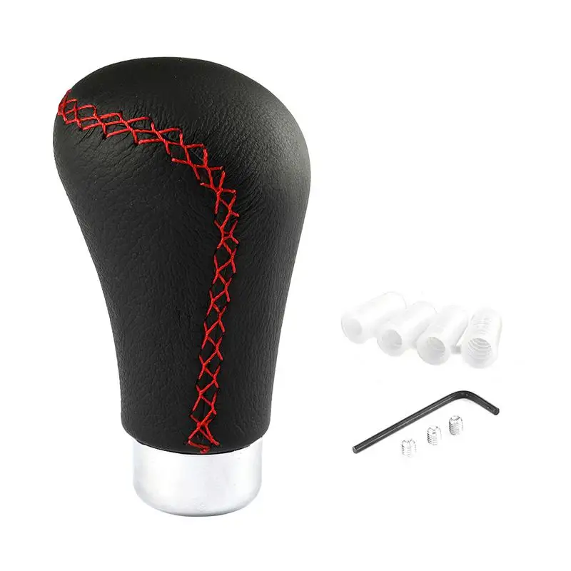 

Car Gear Shift Knob Leather Car Gear Stick Shifting Knobs Universal Shift Grip Knob Head Fit Most Manual Auto Transmissions