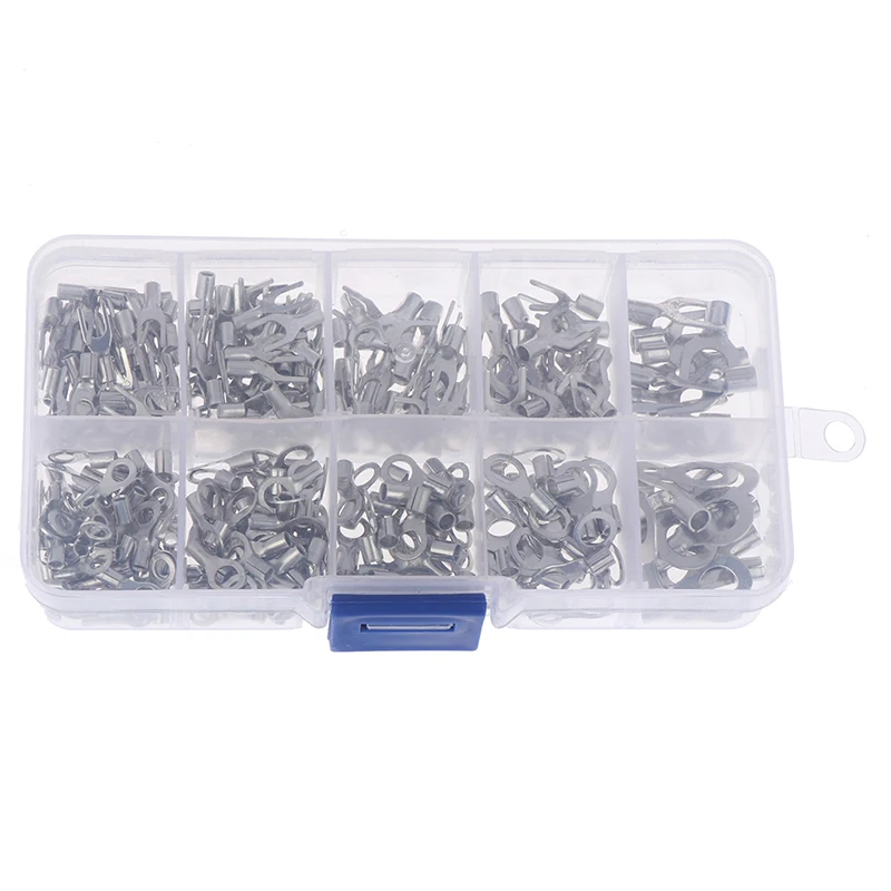 Клеммы 10 в 1 320 шт./коробка неизолированные кольцевые вилки U-образные латунные