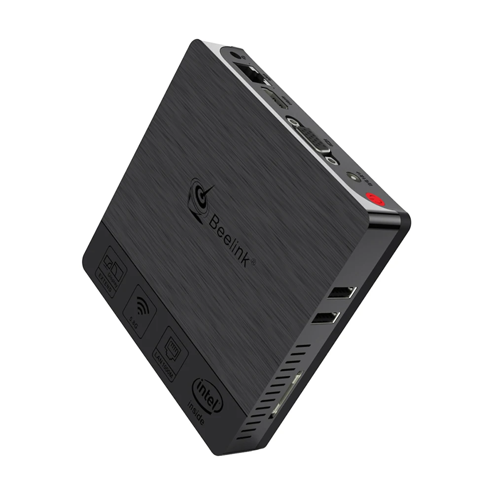 Beelink BT3 Pro Intel Atom Z8350 Windows 10 мини-ПК 4 Гб 64 2 4G Φ Wifi 1000M Lan BT4.0 настольный мини-компьютер VS
