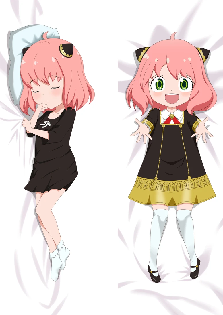 

Anime SPY FAMILY Anya Forger Pillow Case Cartoon Cosplay Dakimakura Hugging Body Props Xmas Gift