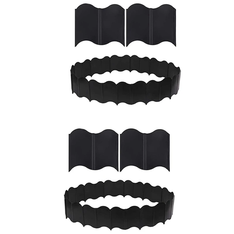 

Окантовка для сада, газона-40 шт. в упаковке, Ландшафтная окантовка, гибкая сцепляющаяся окантовка, пластиковая ограда, декоративная ограда «...