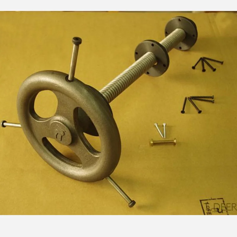 T.DEER LV-4530BW сборка колес и резьбы для сверхмощных ножных тисков верстака Roubo