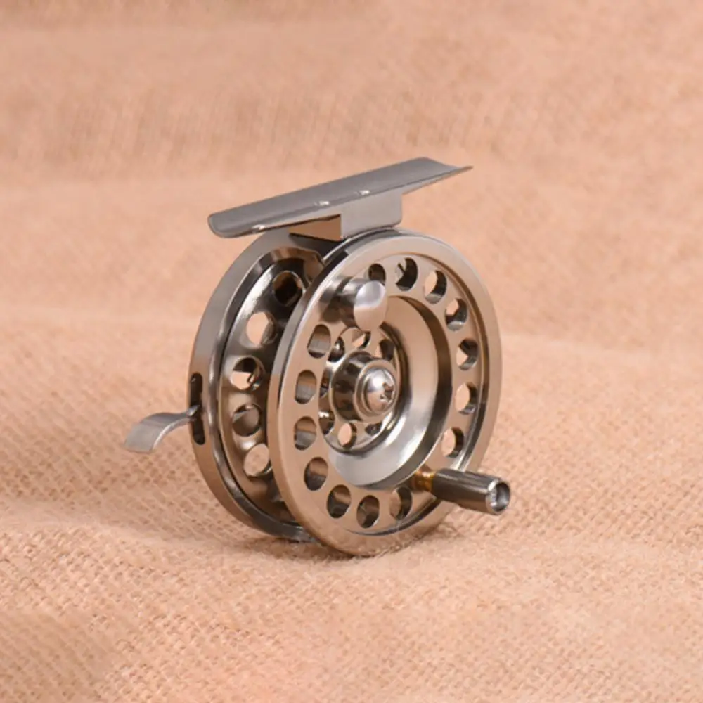 Фото Катушка для ловли нахлыстом Ультралегкая D50/D60 CNC, алюминий 1:1, 2 подшипника, лед, правая рука №4