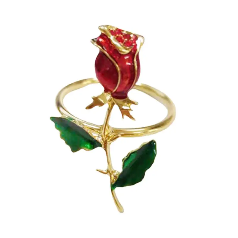 

Кольца для салфеток с цветочным рисунком, кольца для салфеток для стола, украшение для обеденного стола, бумажные кольца для салфеток из алюминиевого сплава, кольца ручной работы с искусственным рисунком