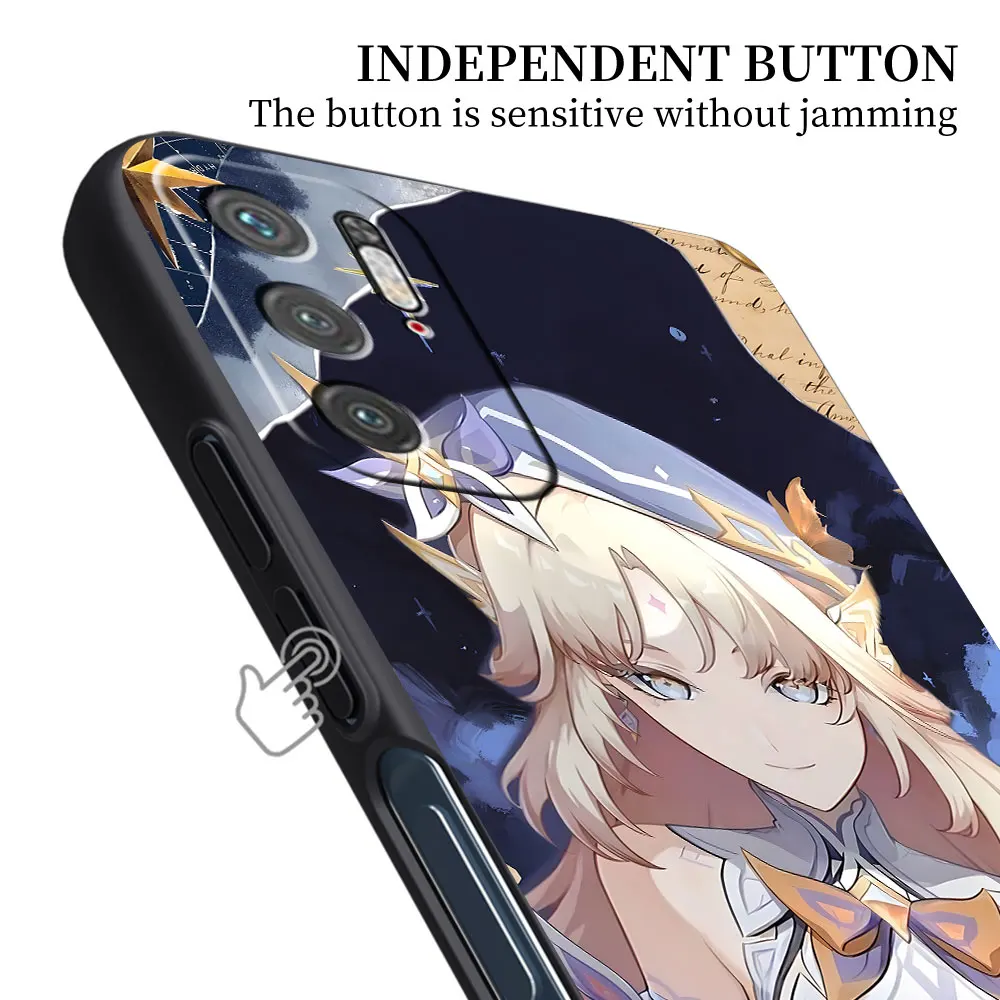 Фото Чехол Nicole Reeyn Genshin Impact для Xiaomi Redmi 15C 8 A5 12 6 7A 9C 12C 8A 6A 9 9A 9T 10 10A 10C 10X 13C, черный, из ТПУ №2