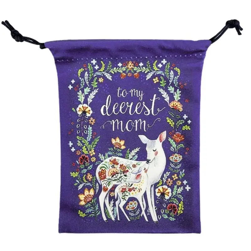 

Velvet Gift Bags Drawstring Design Mothers Day Gift Pouches Lovely Easy Carrying Goodie Bags For Mothers Day Wedding Party