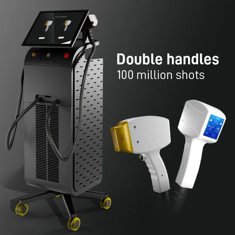 Фото Высокомощный титановый лазер 1200W 1600W 4D для удаления волос с диодным лазером всех цветов кожи, аппарат Ice Platinum Titanium №3
