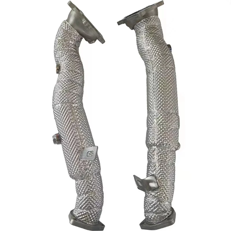 Выхлопная труба для Audi C7 S6 S7 RS6 RS7 новый дизайн 3 дюйма/76 мм большие прямые трубы