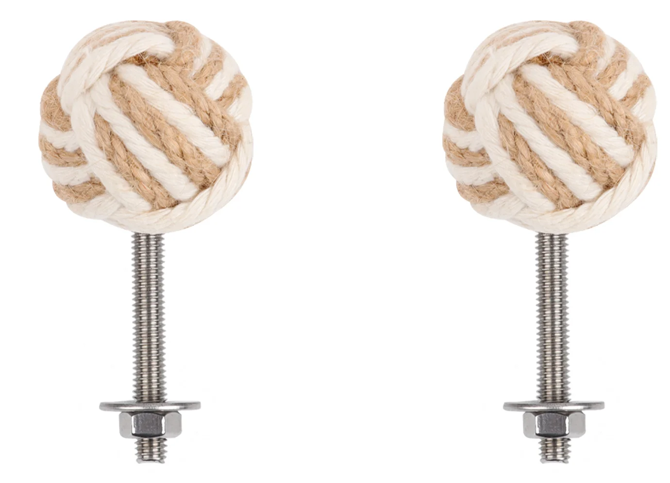 

Деревянные ручки для ящиков из пеньковой веревки