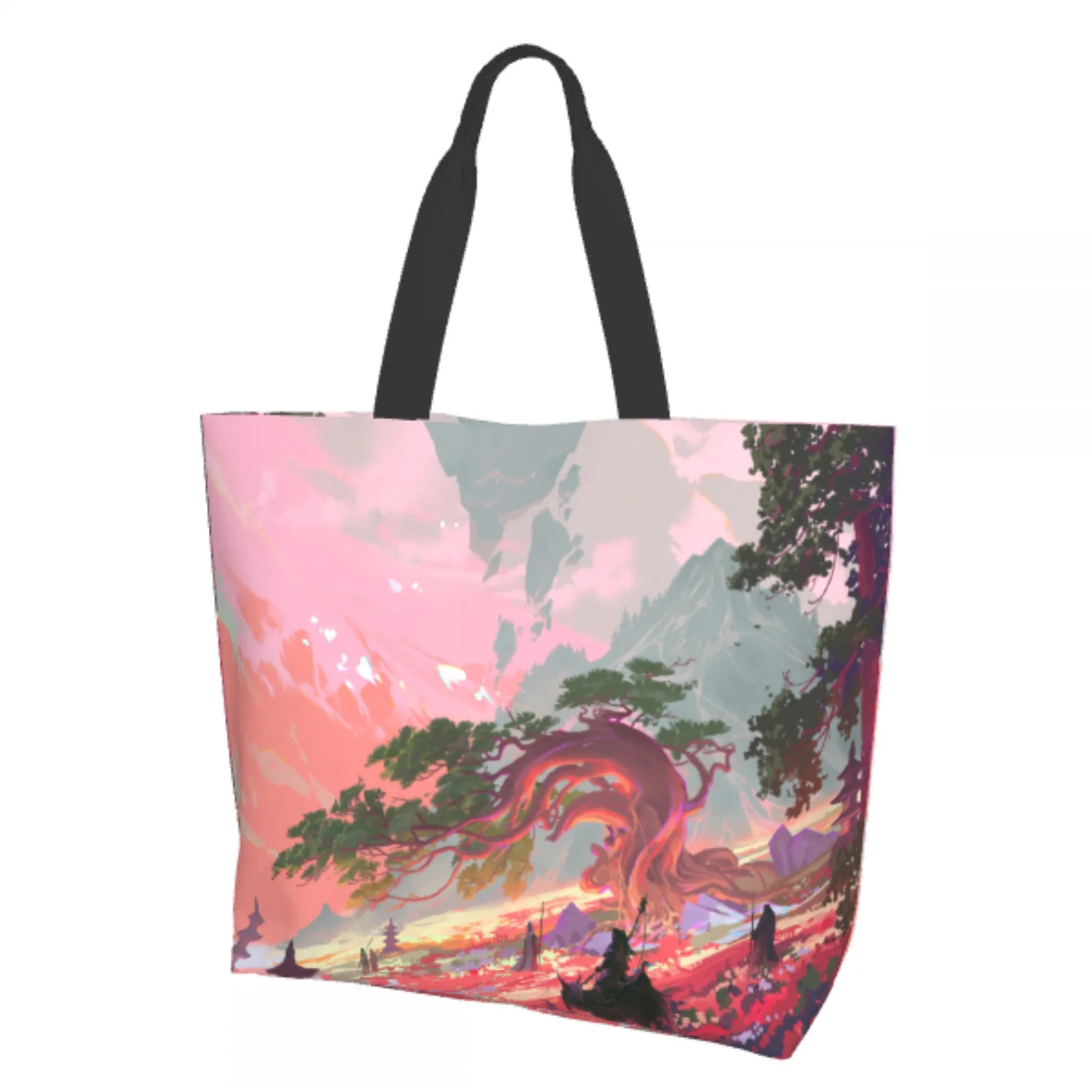 

Традиционная китайская живопись, сумка-тоут, китайские ветрозащитные сумки для продуктов, сумка для покупок с чернилами и мойкой