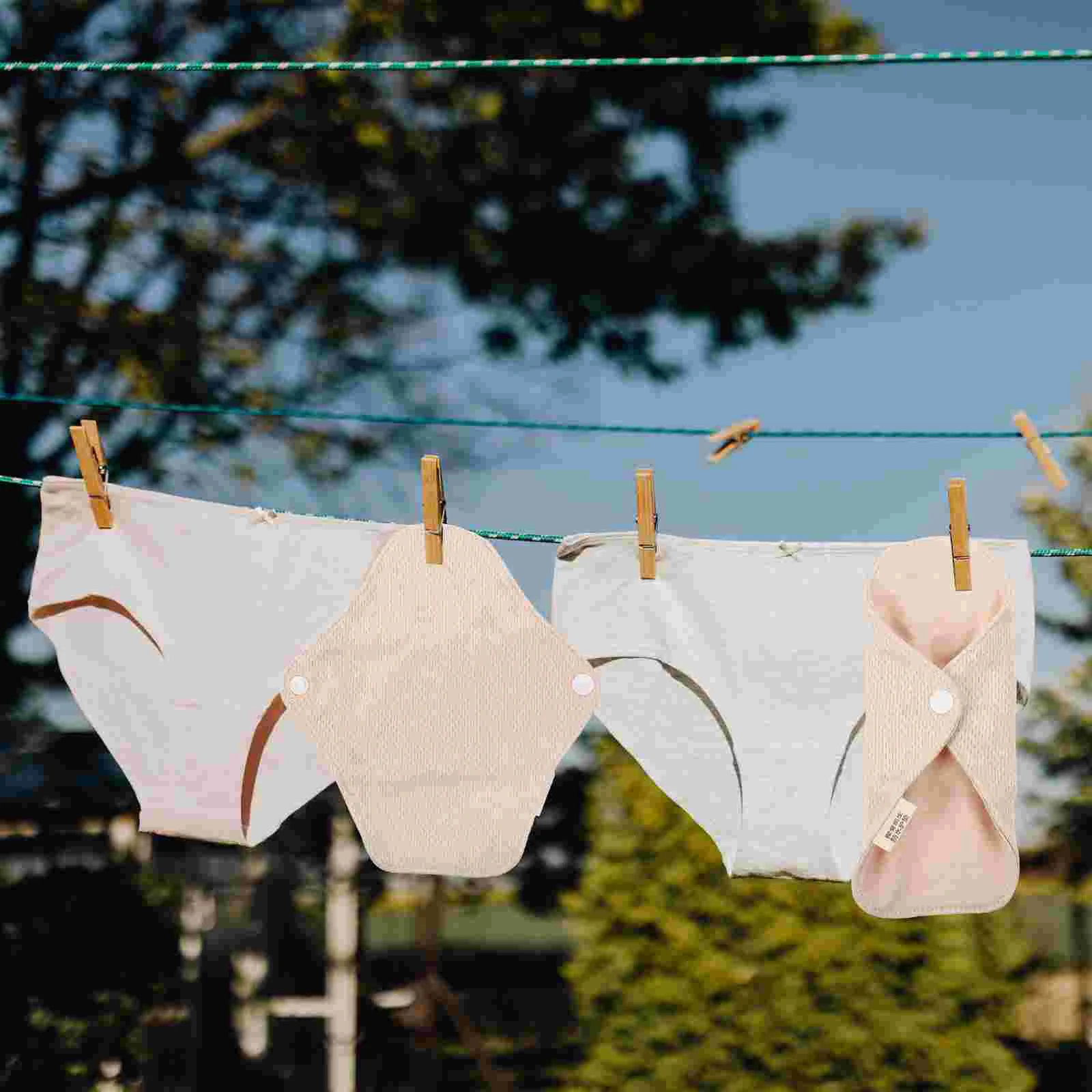 4PCS Washable Sanitary Napkin Pads Nursing Mats Reusable Menstrual |