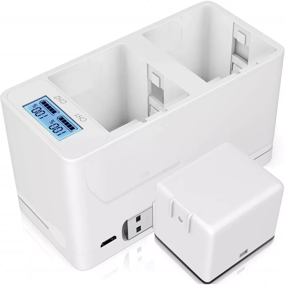 

2400mAh Rechargeable Battery for Arlo Pro Arlo Pro 2 and Dual Quick Battery Charger Station for Arlo Pro Pro 2 (VMA4400) Camera